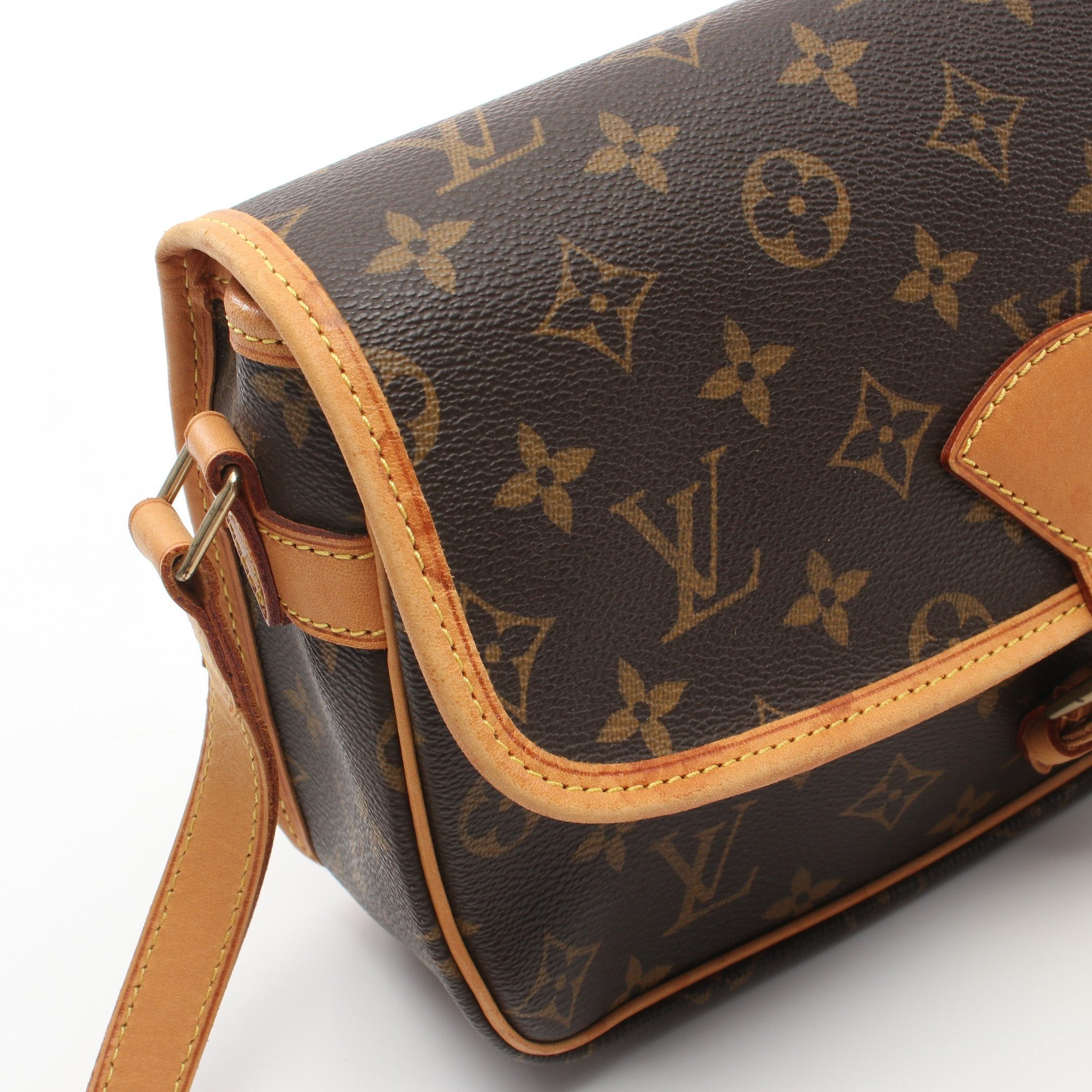 Louis Vuitton Louis Vuitton Sologne Monogram Shoulder Bag Leather Brown Size ONE SIZE - 7 Thumbnail