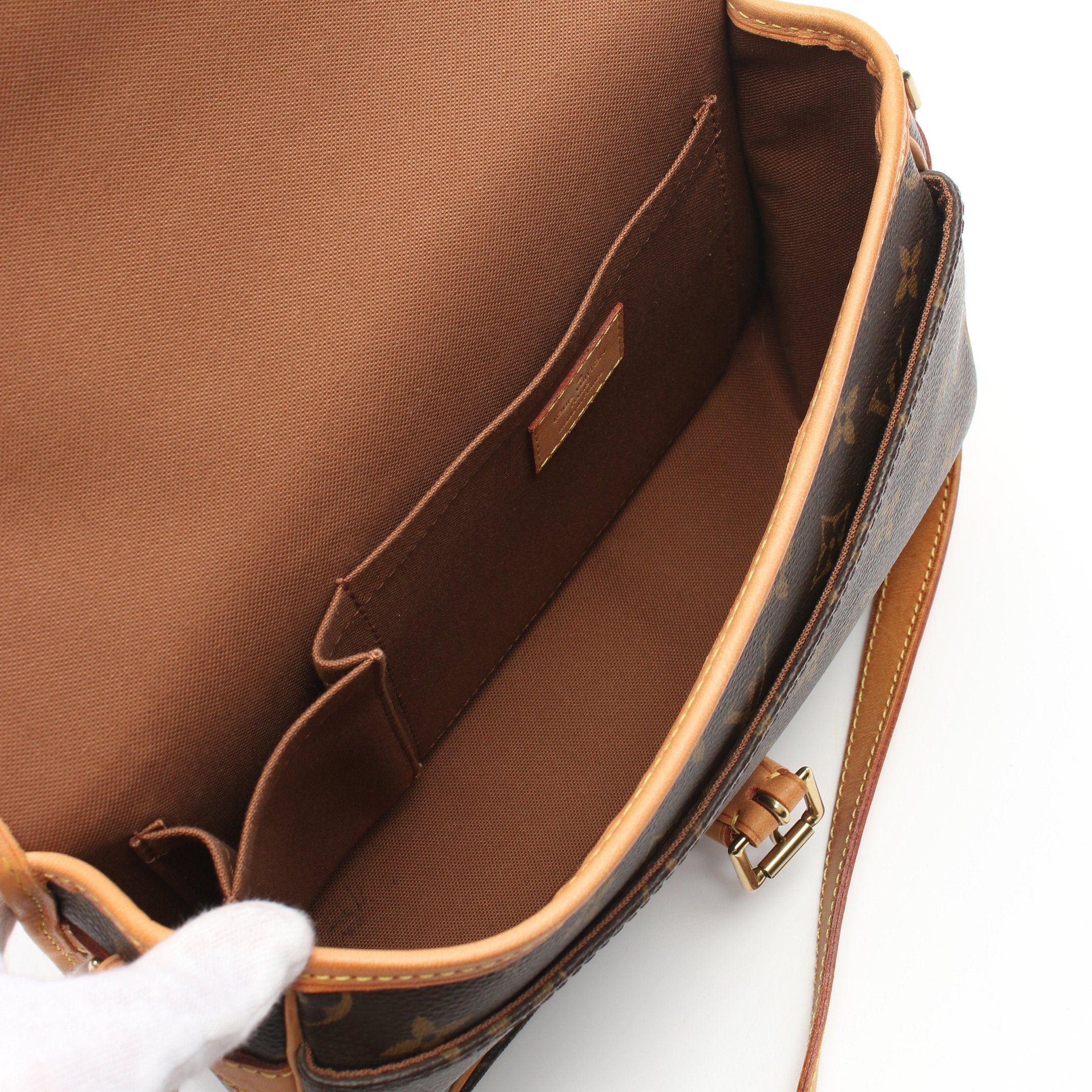 Louis Vuitton Louis Vuitton Sologne Monogram Shoulder Bag Leather Brown Size ONE SIZE - 3 Thumbnail