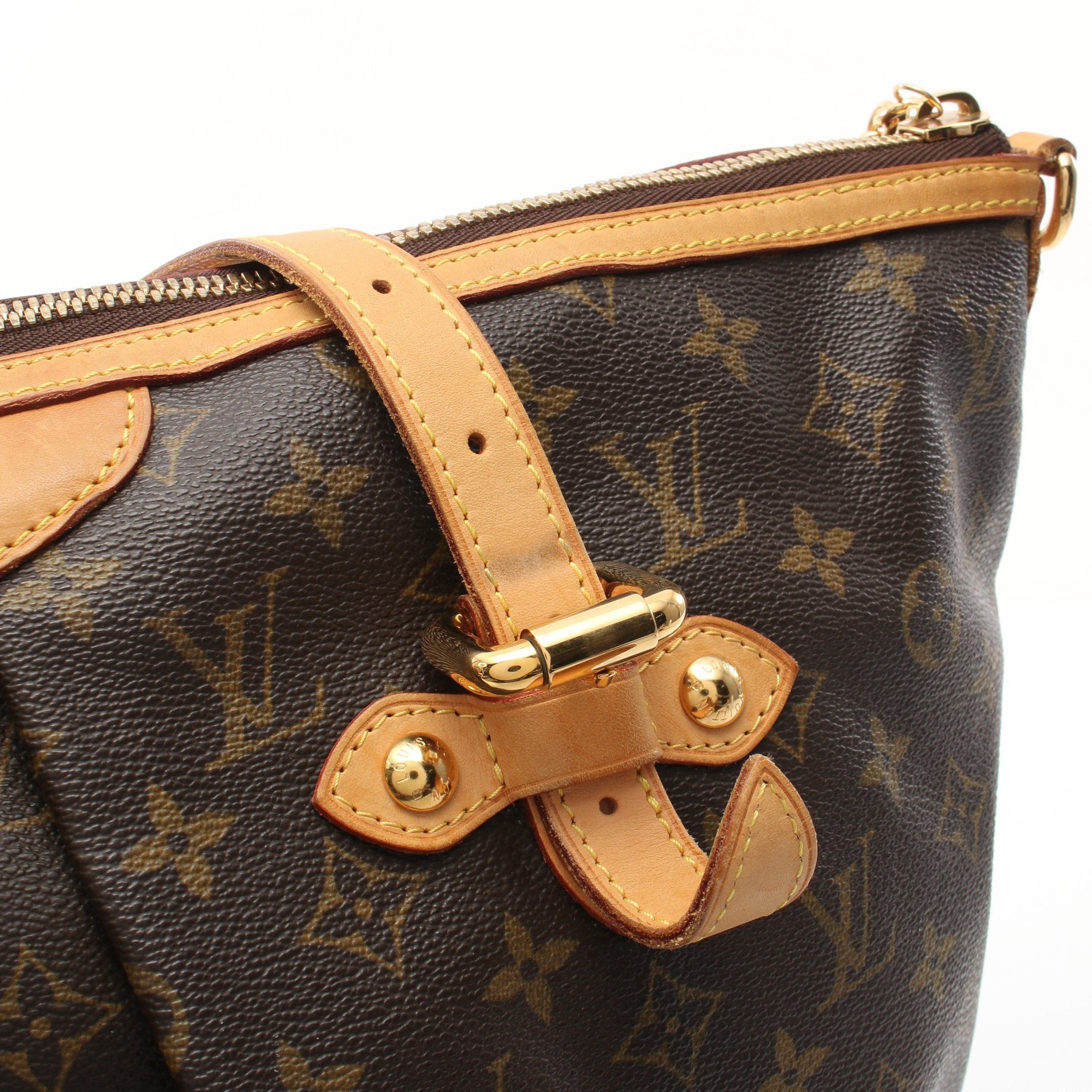 Louis Vuitton Louis Vuitton Palermo Gm Monogram Shoulder Bag Leather Brown Size ONE SIZE - 8 Thumbnail