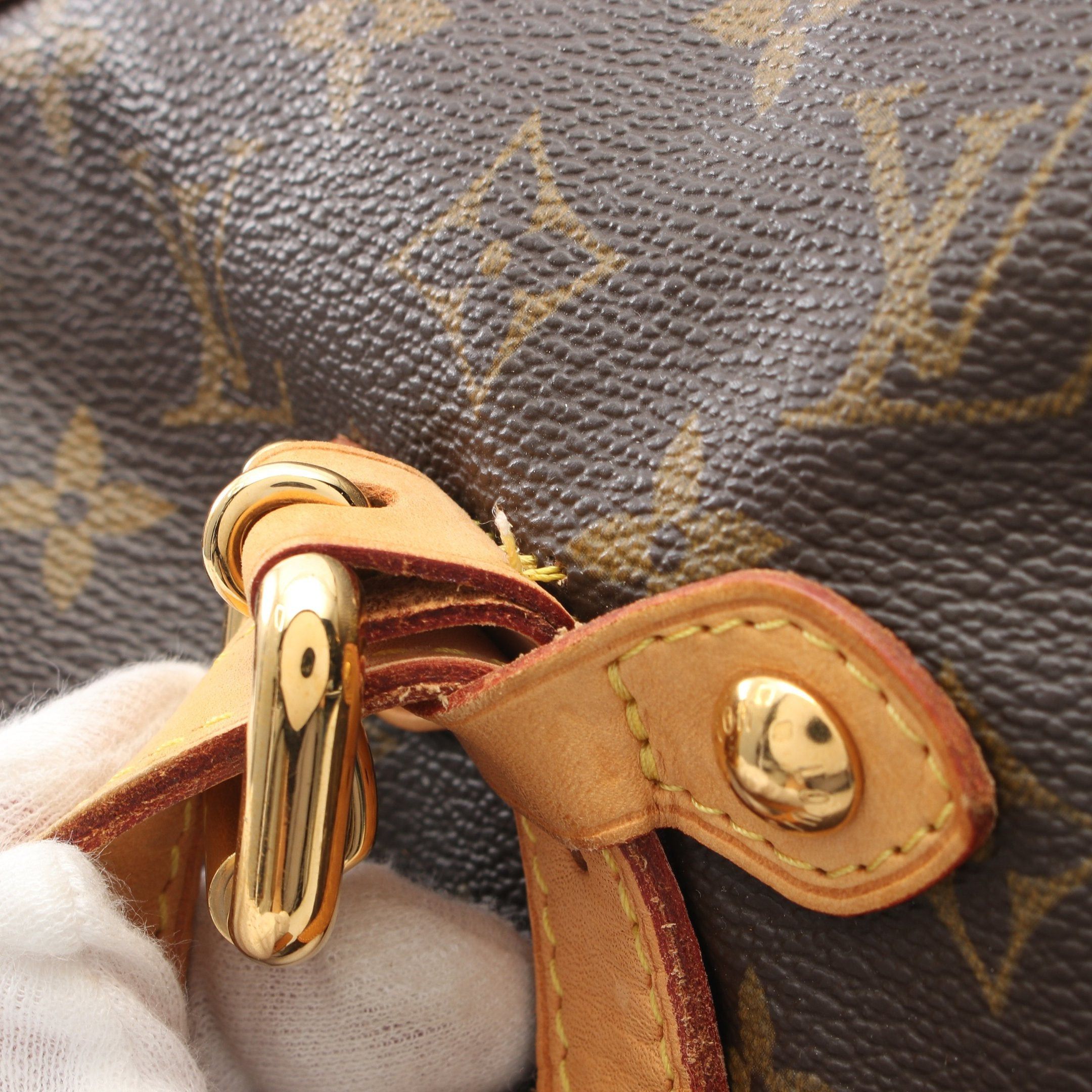 Louis Vuitton Louis Vuitton Palermo Gm Monogram Shoulder Bag Leather Brown Size ONE SIZE - 9 Thumbnail