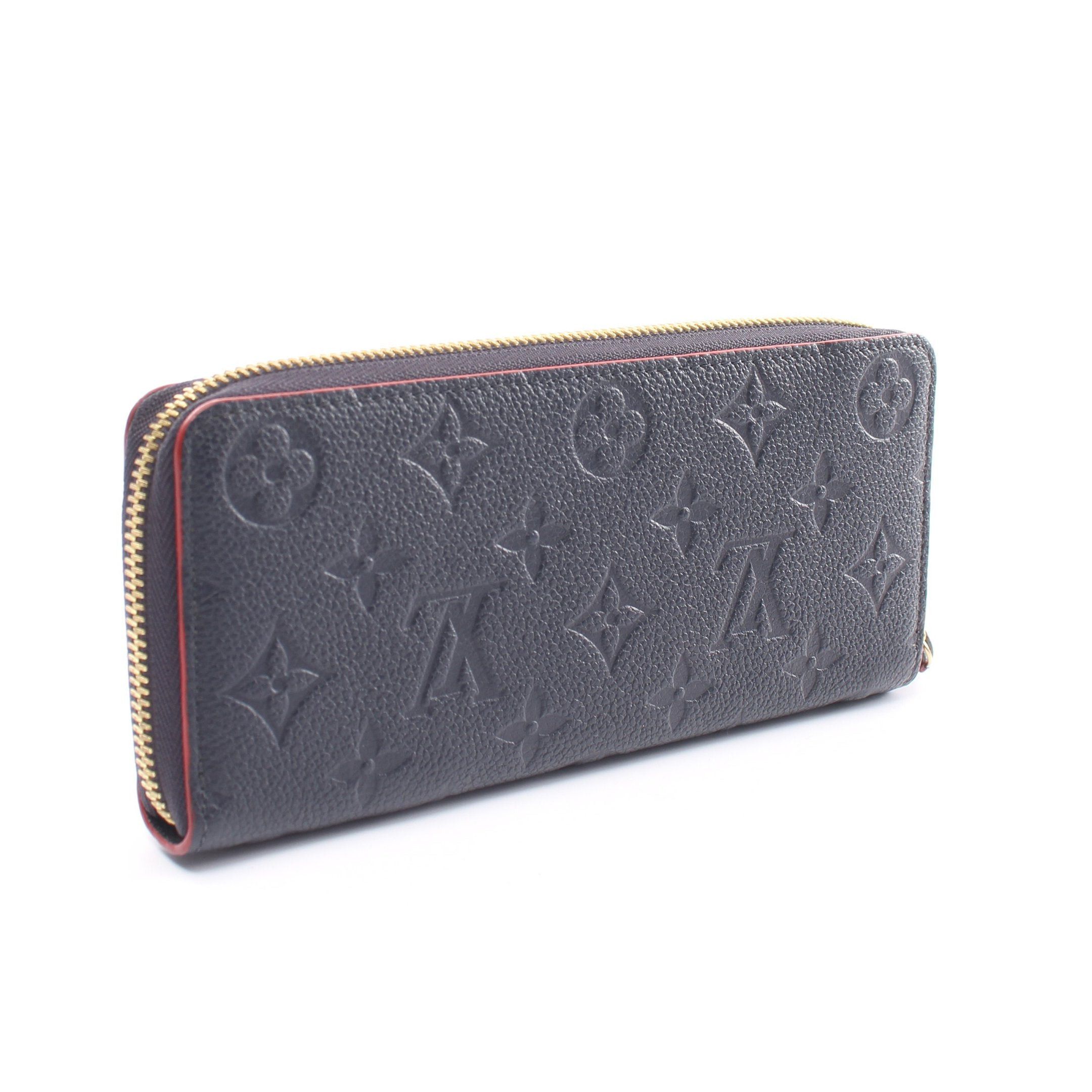 Louis Vuitton Louis Vuitton Portefeuil Clemence Monogram Amplant Marine Rouge Round Zipper Long Wallet Leather Navy Size ONE SIZE - 2 Thumbnail
