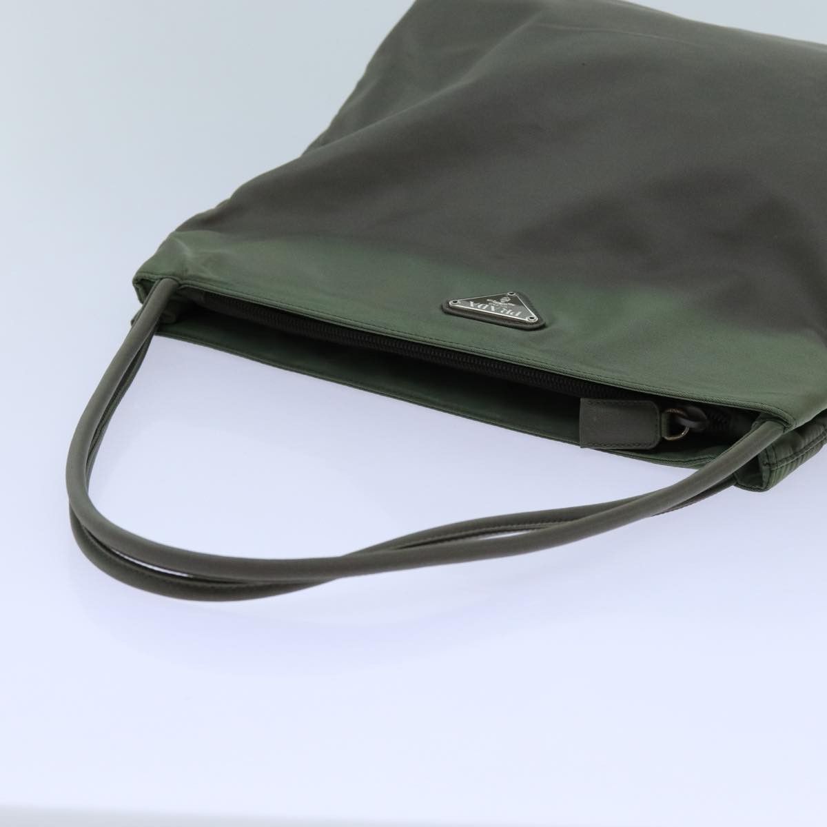 Prada Khaki Canvas Tote Bag (Pre-Owned) Size ONE SIZE - 4 Thumbnail
