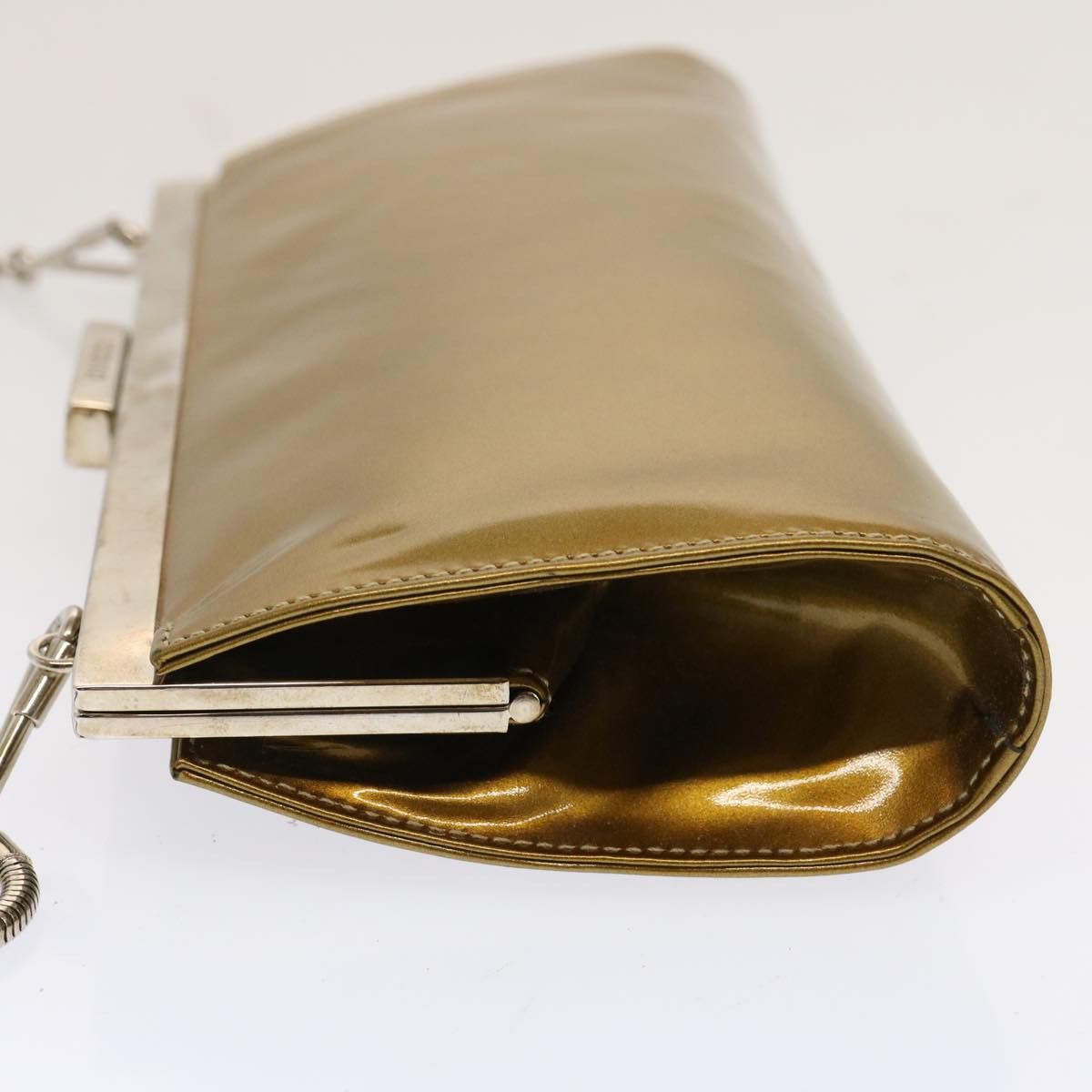 Gucci Gold Patent Leather Shoulder Bag (Pre-Owned) Size ONE SIZE - 13 Thumbnail