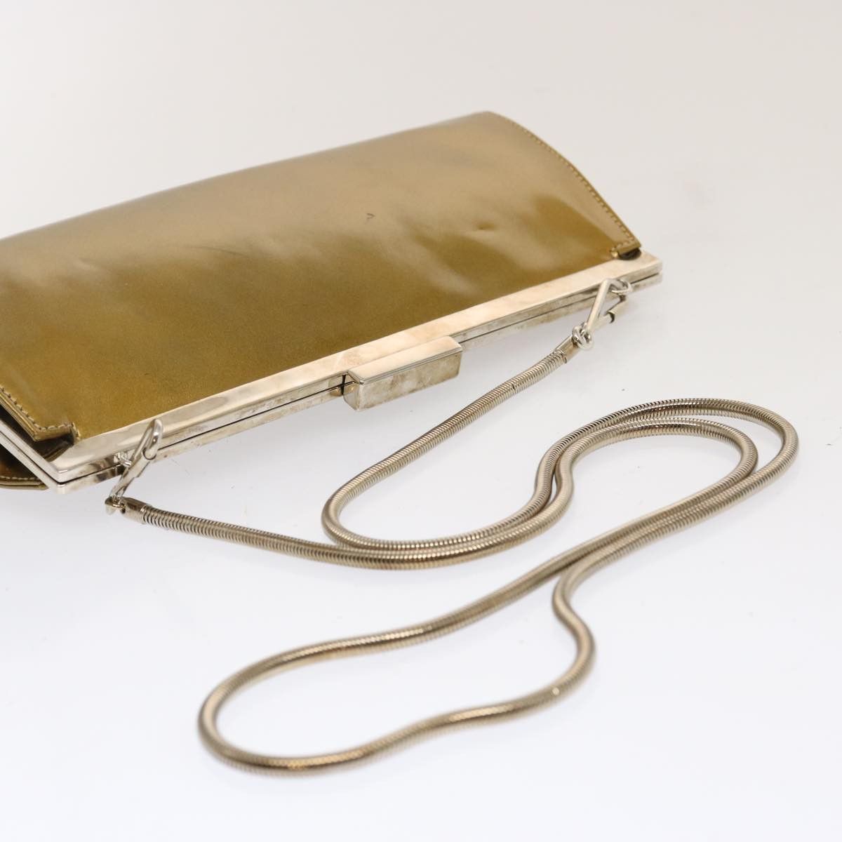Gucci Gold Patent Leather Shoulder Bag (Pre-Owned) Size ONE SIZE - 4 Thumbnail