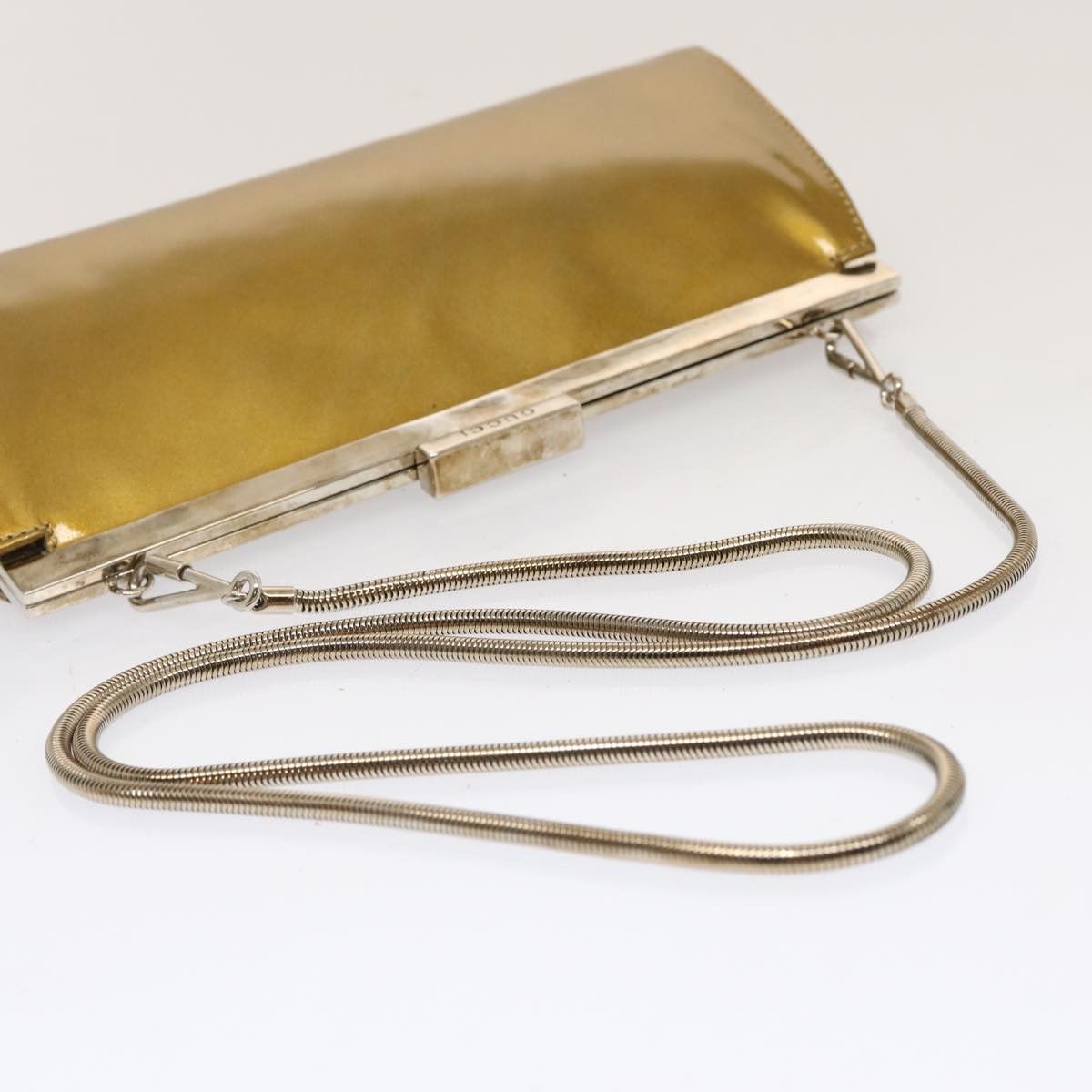 Gucci Gold Patent Leather Shoulder Bag (Pre-Owned) Size ONE SIZE - 10 Thumbnail