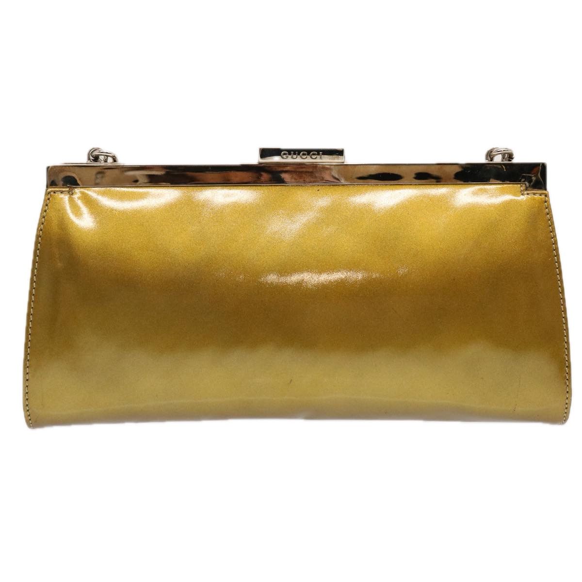 Gucci Gold Patent Leather Shoulder Bag (Pre-Owned) Size ONE SIZE - 11 Thumbnail