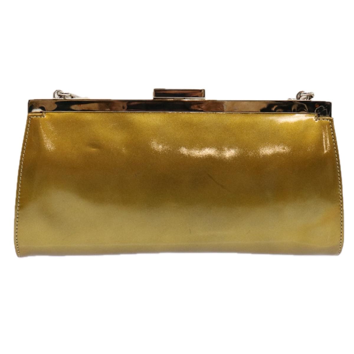 Gucci Gold Patent Leather Shoulder Bag (Pre-Owned) Size ONE SIZE - 2 Thumbnail
