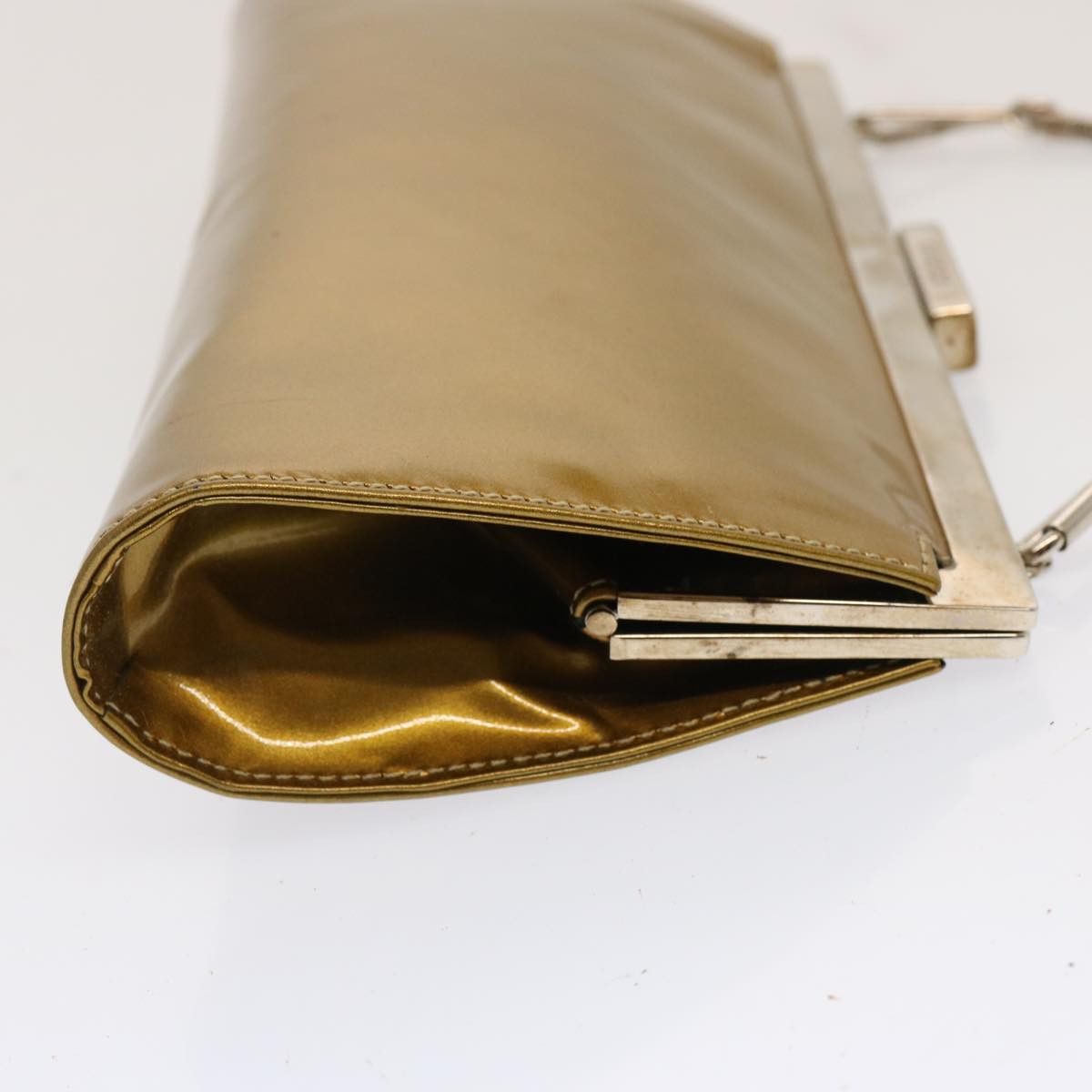 Gucci Gold Patent Leather Shoulder Bag (Pre-Owned) Size ONE SIZE - 12 Thumbnail