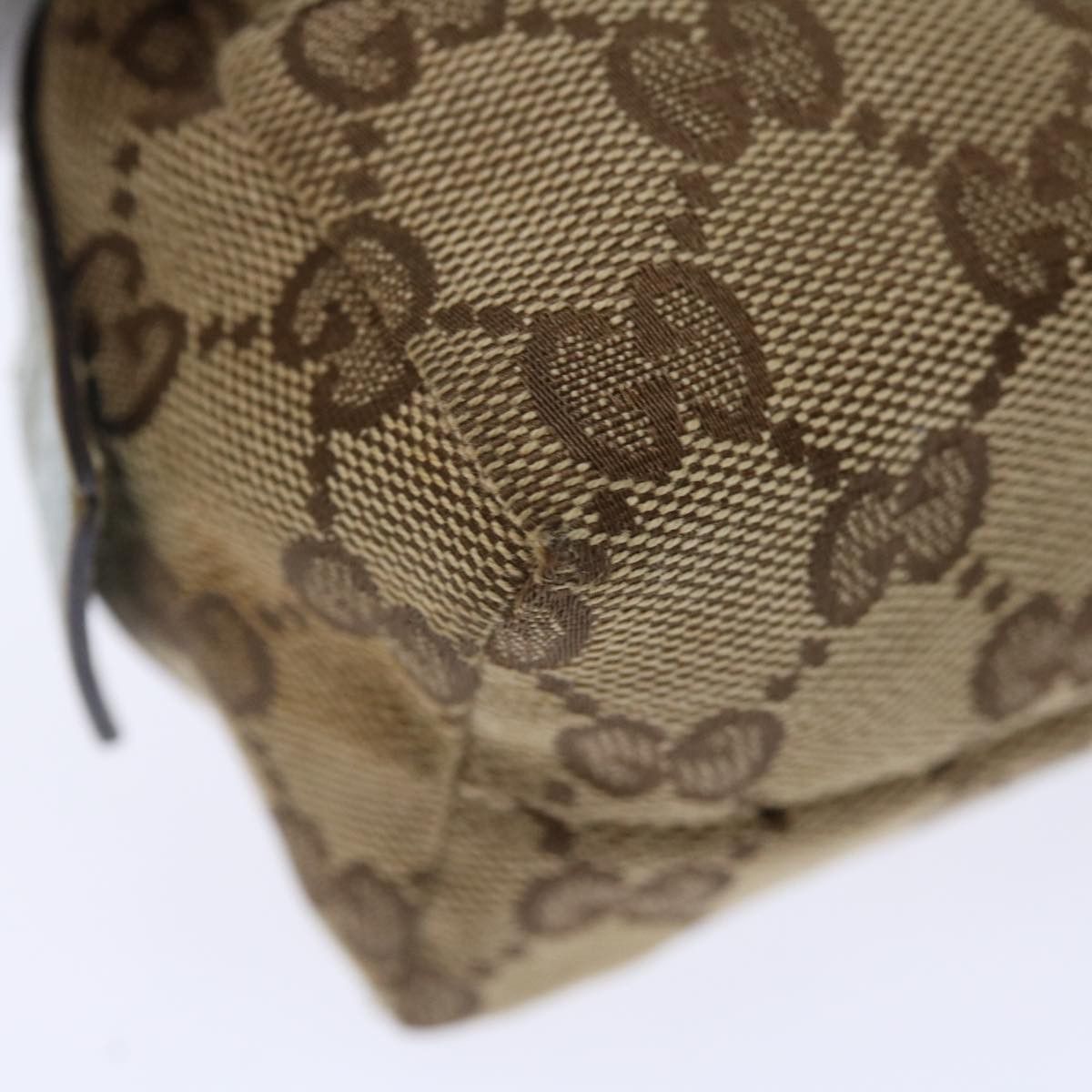Gucci Cosmetic Pouch Beige Canvas Clutch Bag (Pre-Owned) Size ONE SIZE - 13 Thumbnail