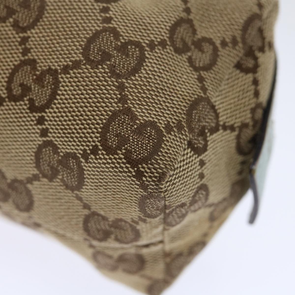 Gucci Cosmetic Pouch Beige Canvas Clutch Bag (Pre-Owned) Size ONE SIZE - 12 Thumbnail