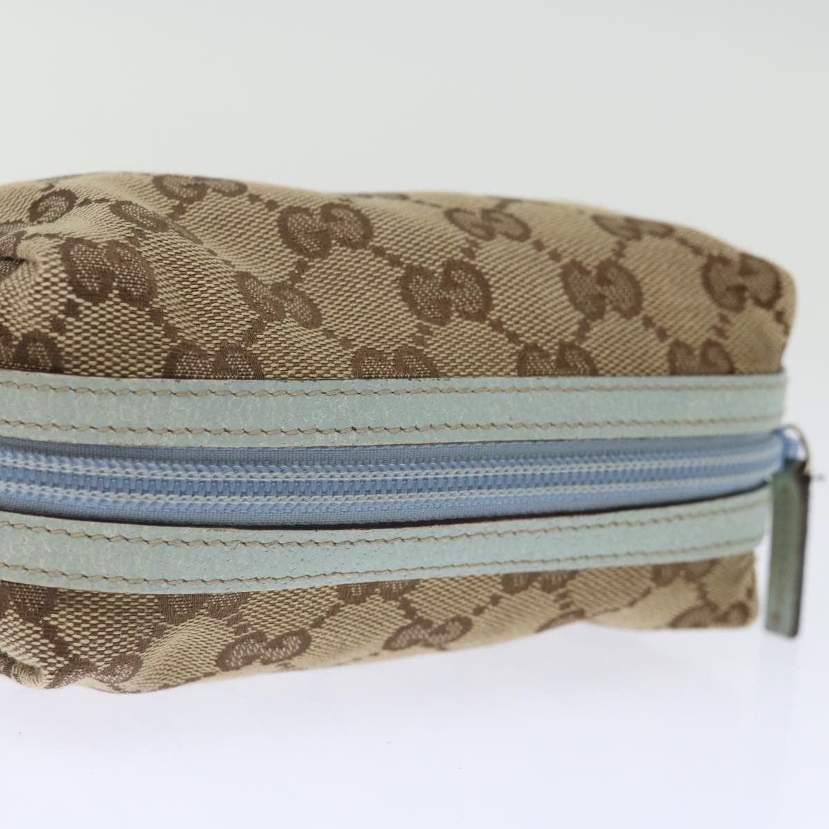 Gucci Cosmetic Pouch Beige Canvas Clutch Bag (Pre-Owned) Size ONE SIZE - 4 Thumbnail