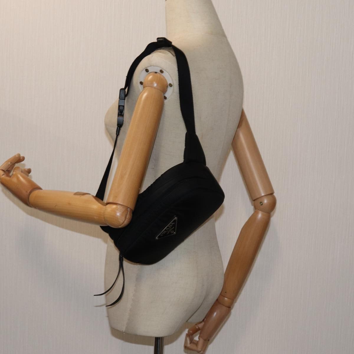 Prada Tessuto Black Synthetic Shoulder Bag (Pre-Owned) Size ONE SIZE - 7 Thumbnail