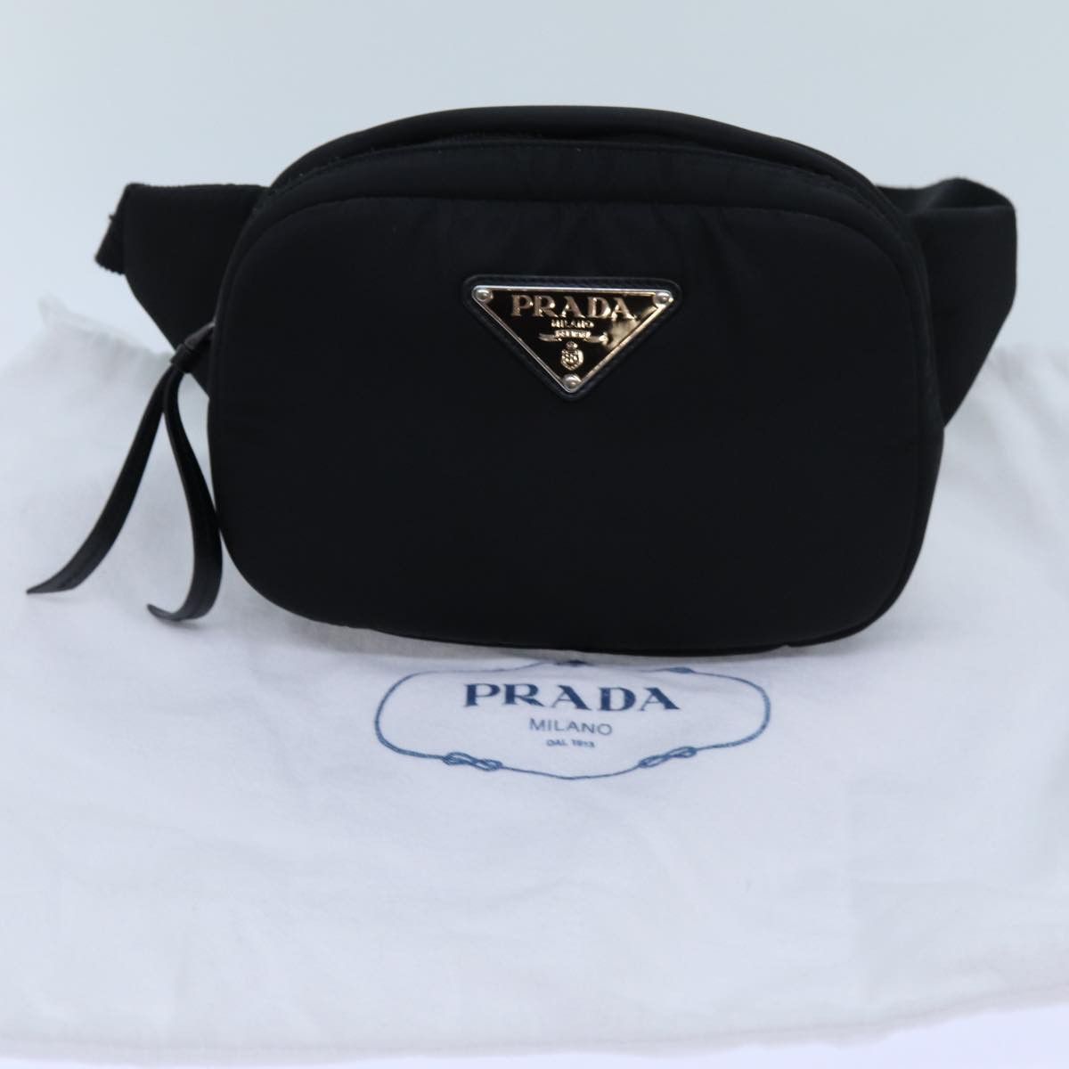 Prada Tessuto Black Synthetic Shoulder Bag (Pre-Owned) Size ONE SIZE - 8 Thumbnail