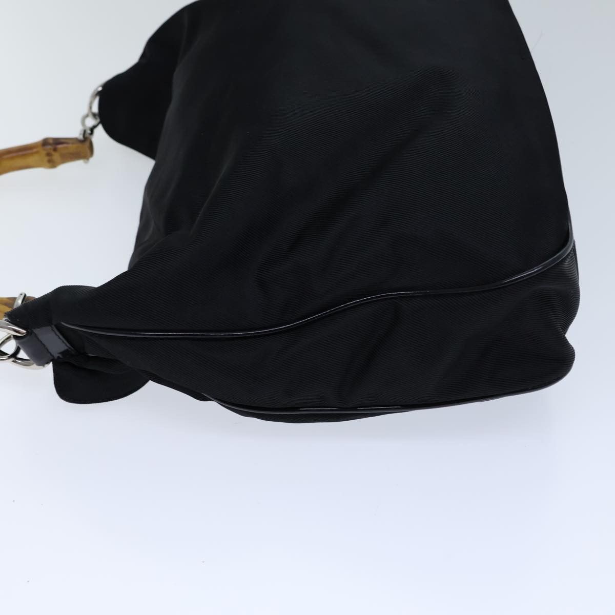 Gucci Bamboo Black Synthetic Handbag (Pre-Owned) Size ONE SIZE - 12 Thumbnail