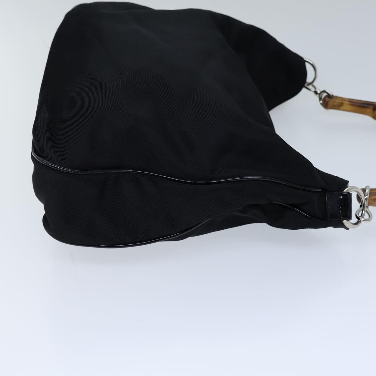 Gucci Bamboo Black Synthetic Handbag (Pre-Owned) Size ONE SIZE - 11 Thumbnail