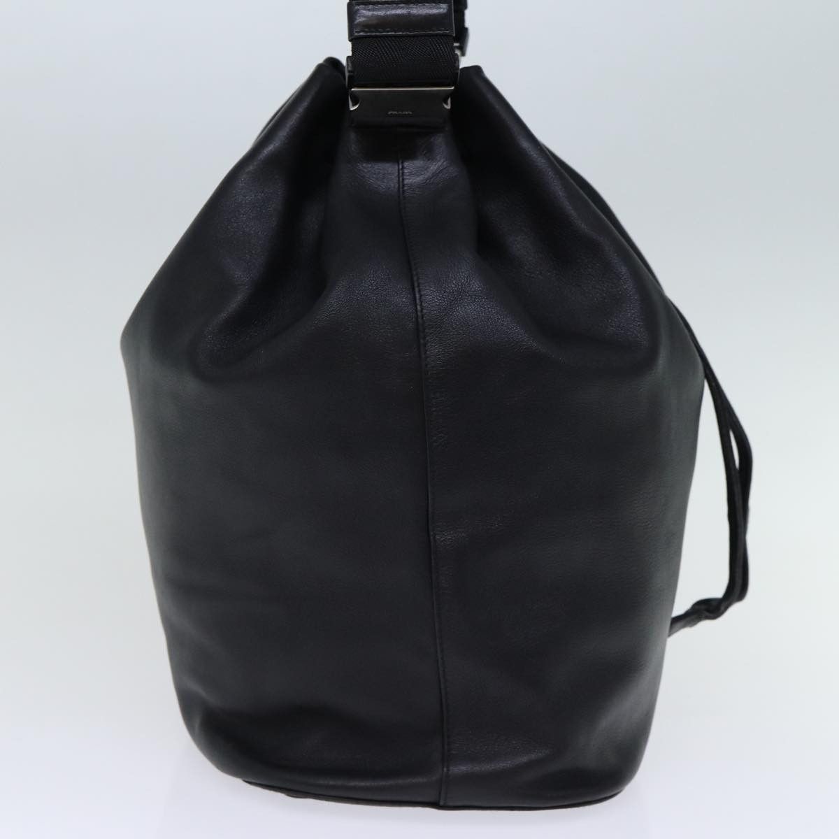 Prada Black Leather Shoulder Bag (Pre-Owned) Size ONE SIZE - 9 Thumbnail