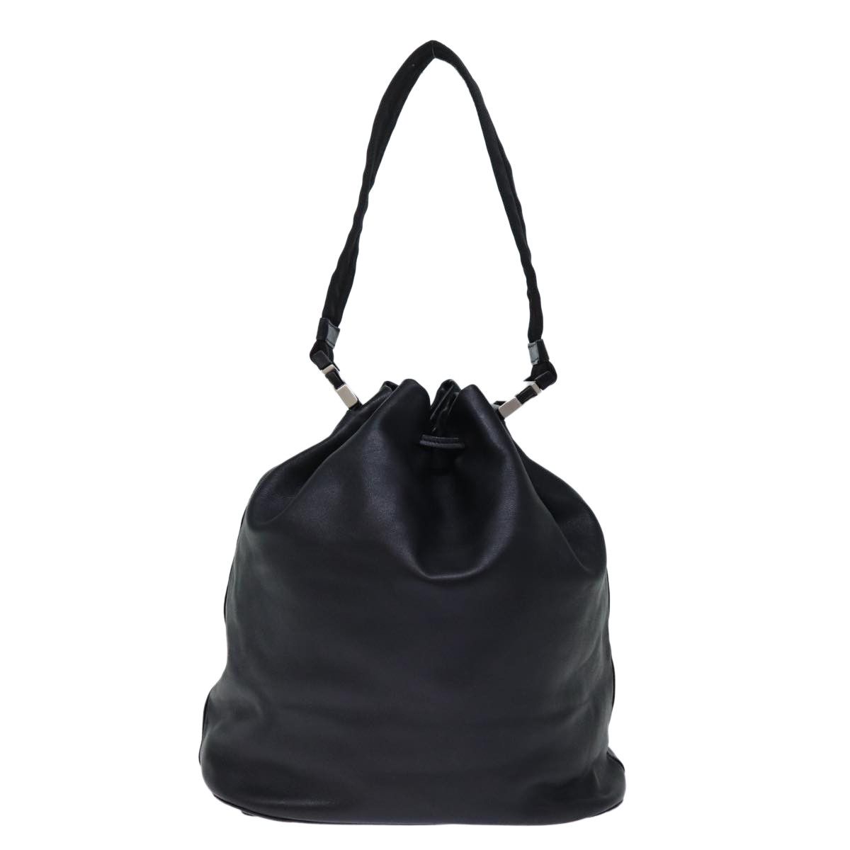 Prada Black Leather Shoulder Bag (Pre-Owned) Size ONE SIZE - 2 Thumbnail