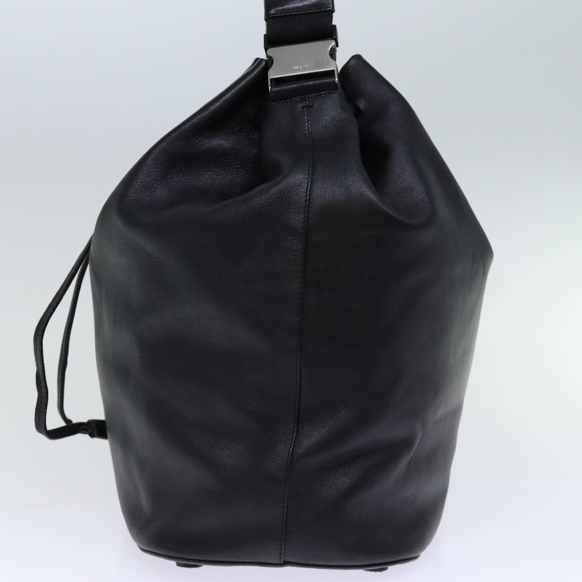 Prada Black Leather Shoulder Bag (Pre-Owned) Size ONE SIZE - 10 Thumbnail