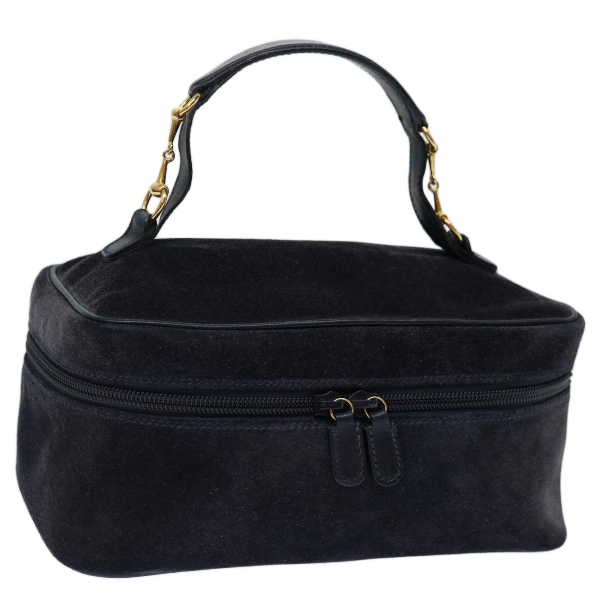 Gucci Vanity Navy Suede Handbag (Pre-Owned) Size ONE SIZE - 9 Thumbnail