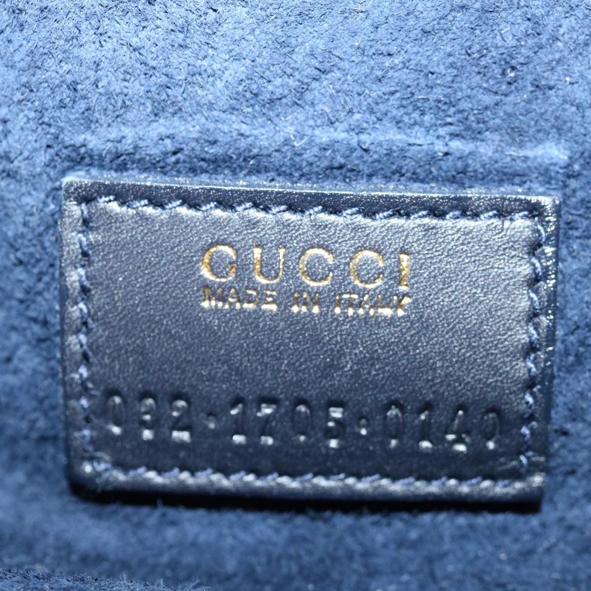 Gucci Vanity Navy Suede Handbag (Pre-Owned) Size ONE SIZE - 8 Thumbnail