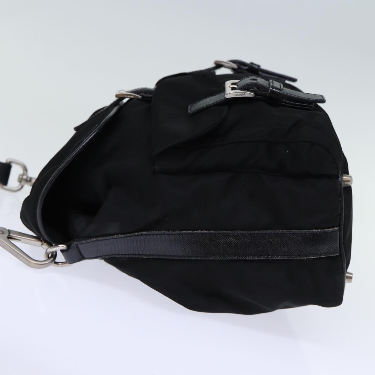 Prada Tessuto Black Synthetic Shoulder Bag (Pre-Owned) Size ONE SIZE - 9 Thumbnail