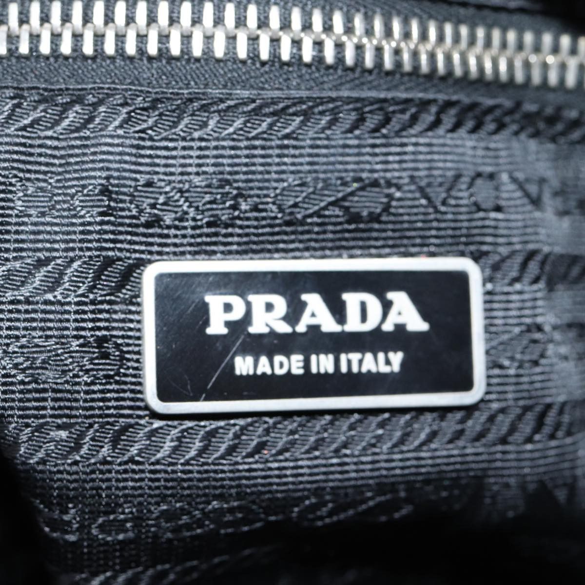 Prada Tessuto Black Synthetic Shoulder Bag (Pre-Owned) Size ONE SIZE - 8 Thumbnail