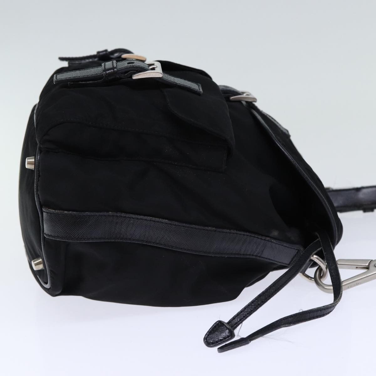 Prada Tessuto Black Synthetic Shoulder Bag (Pre-Owned) Size ONE SIZE - 10 Thumbnail
