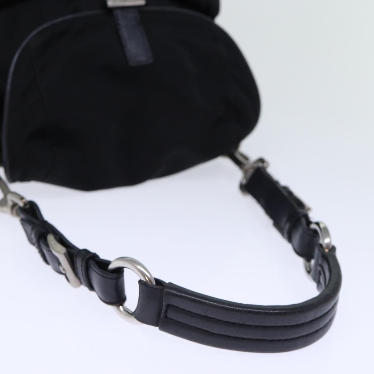 Prada Tessuto Black Synthetic Shoulder Bag (Pre-Owned) Size ONE SIZE - 4 Thumbnail