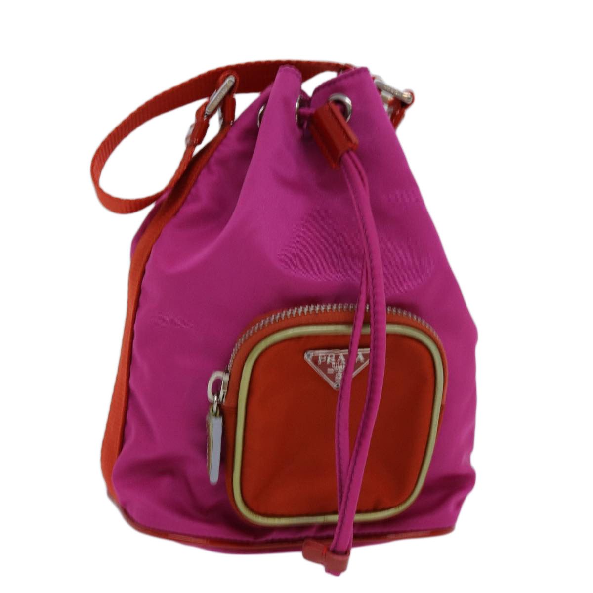 Prada Tessuto Pink Synthetic Clutch Bag (Pre-Owned) Size ONE SIZE - 11 Thumbnail