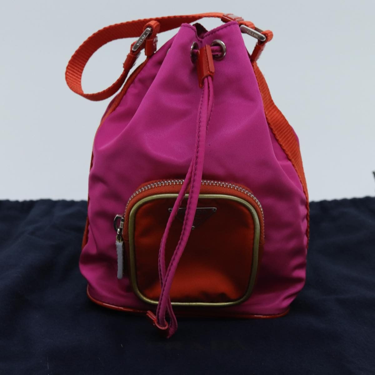 Prada Tessuto Pink Synthetic Clutch Bag (Pre-Owned) Size ONE SIZE - 8 Thumbnail
