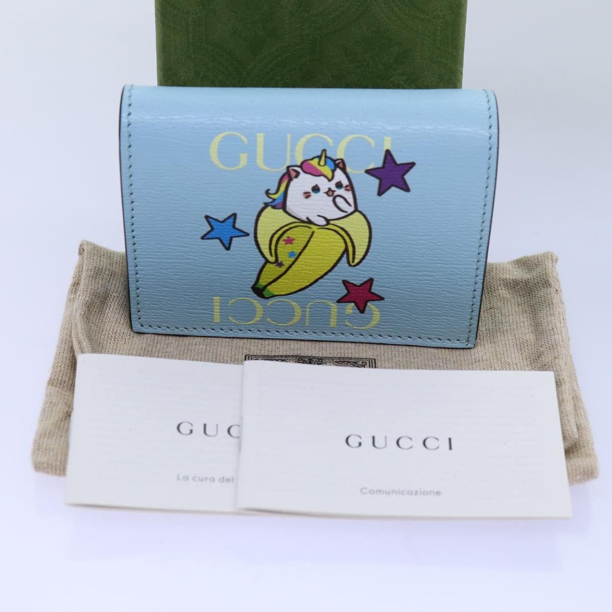 Gucci Blue Leather Wallet (Pre-Owned) Size ONE SIZE - 7 Thumbnail