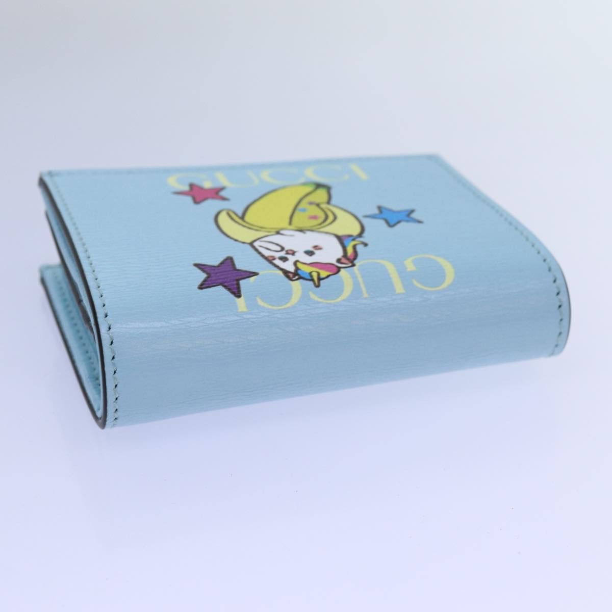 Gucci Blue Leather Wallet (Pre-Owned) Size ONE SIZE - 4 Thumbnail