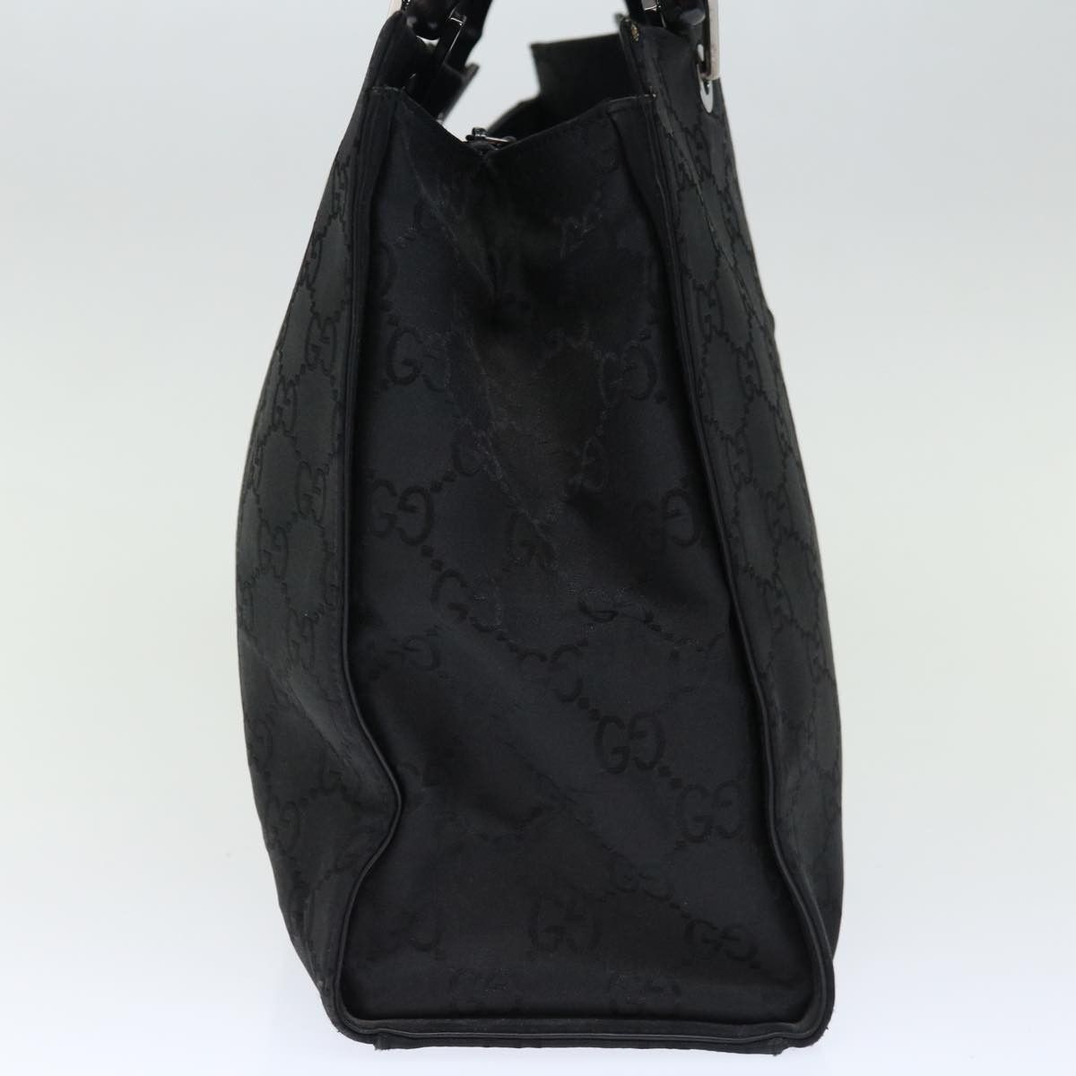 Gucci Bamboo Black Canvas Tote Bag (Pre-Owned) Size ONE SIZE - 10 Thumbnail