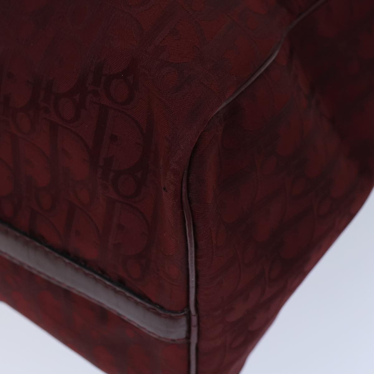Dior Trotter Burgundy Canvas Travel Bag (Pre-Owned) Size ONE SIZE - 7 Thumbnail