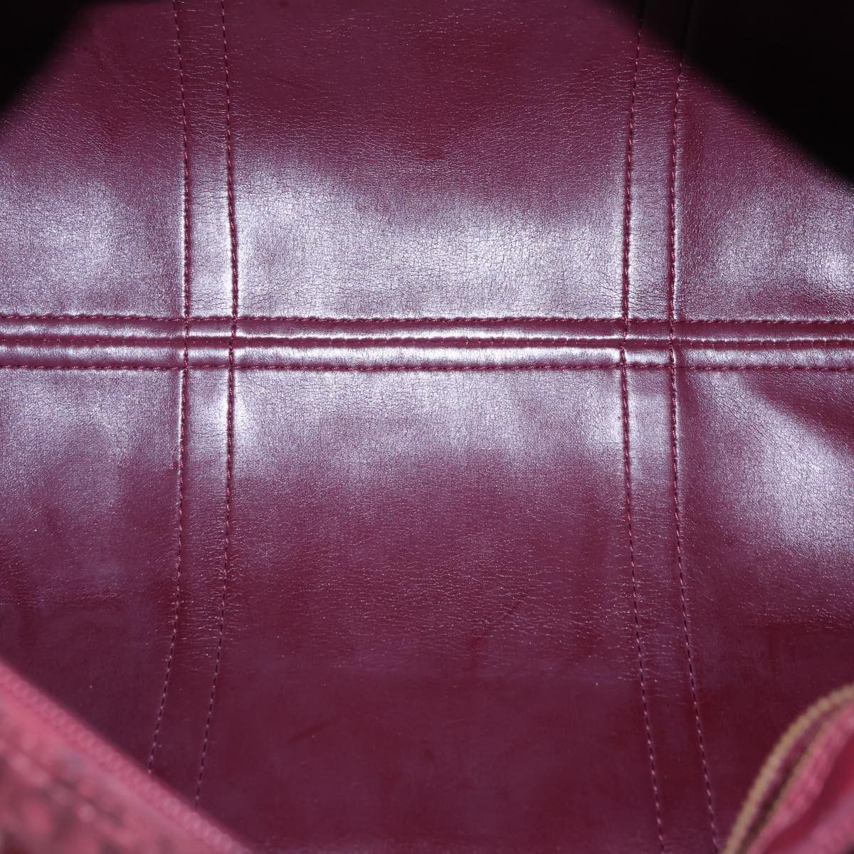 Dior Trotter Burgundy Canvas Travel Bag (Pre-Owned) Size ONE SIZE - 5 Thumbnail