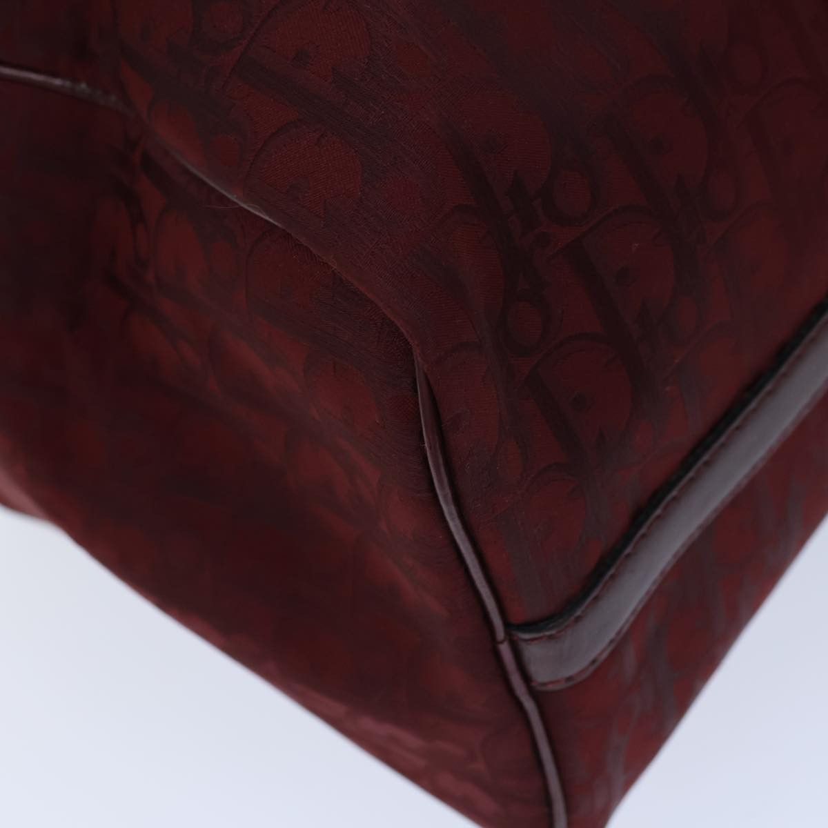 Dior Trotter Burgundy Canvas Travel Bag (Pre-Owned) Size ONE SIZE - 12 Thumbnail