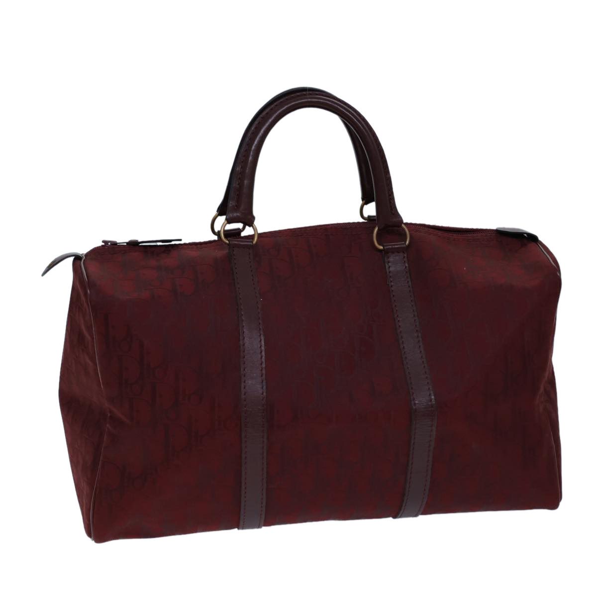 Dior Trotter Burgundy Canvas Travel Bag (Pre-Owned) Size ONE SIZE - 9 Thumbnail