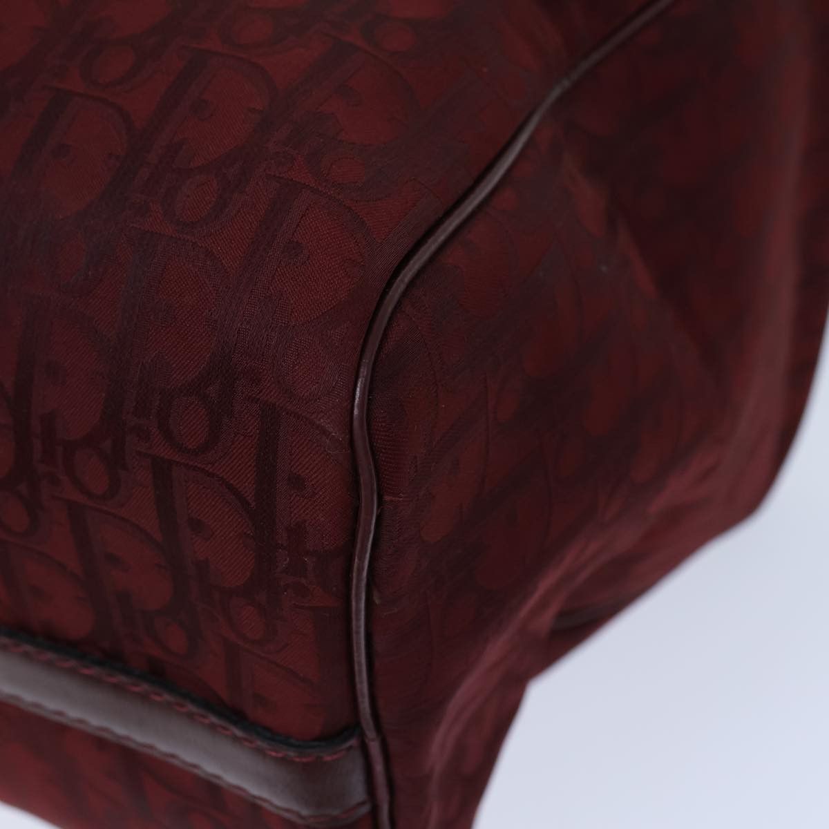 Dior Trotter Burgundy Canvas Travel Bag (Pre-Owned) Size ONE SIZE - 13 Thumbnail