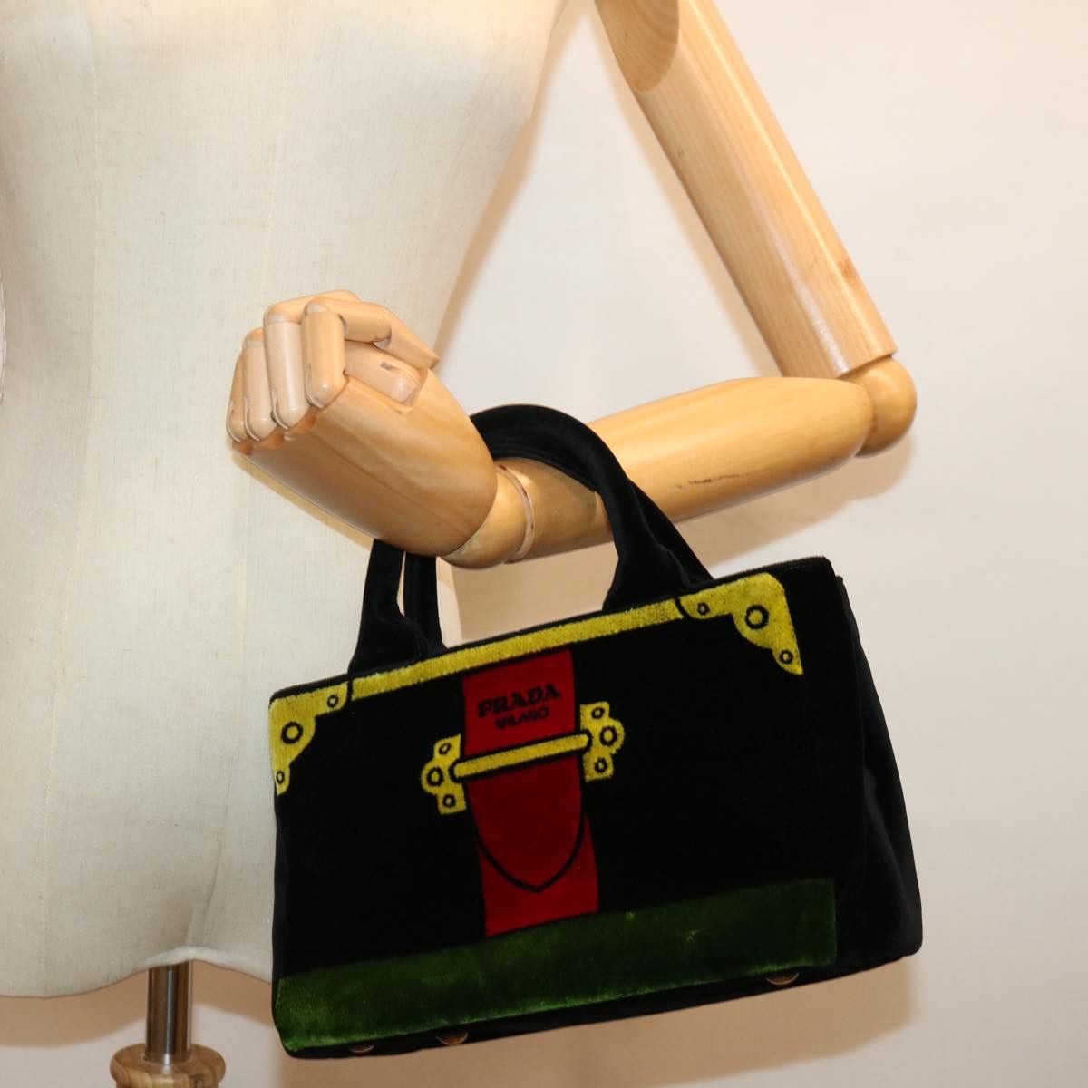 Prada -- Multicolour Velvet Handbag (Pre-Owned) Size ONE SIZE - 9 Thumbnail