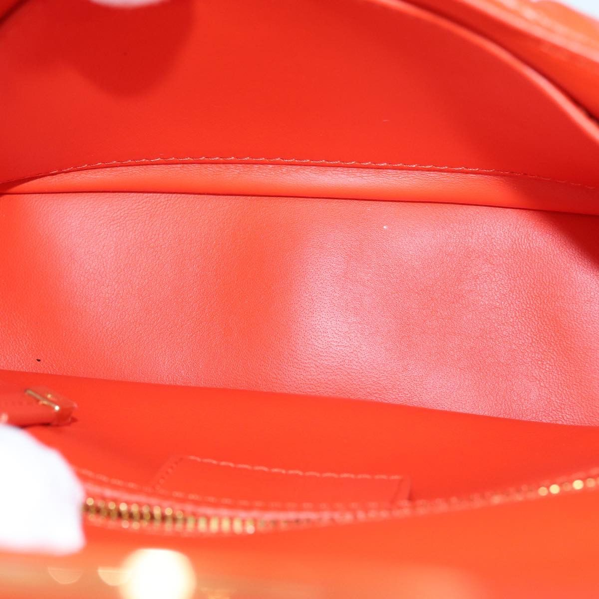Dior Caro Orange Leather Shoulder Bag (Pre-Owned) Size ONE SIZE - 5 Thumbnail