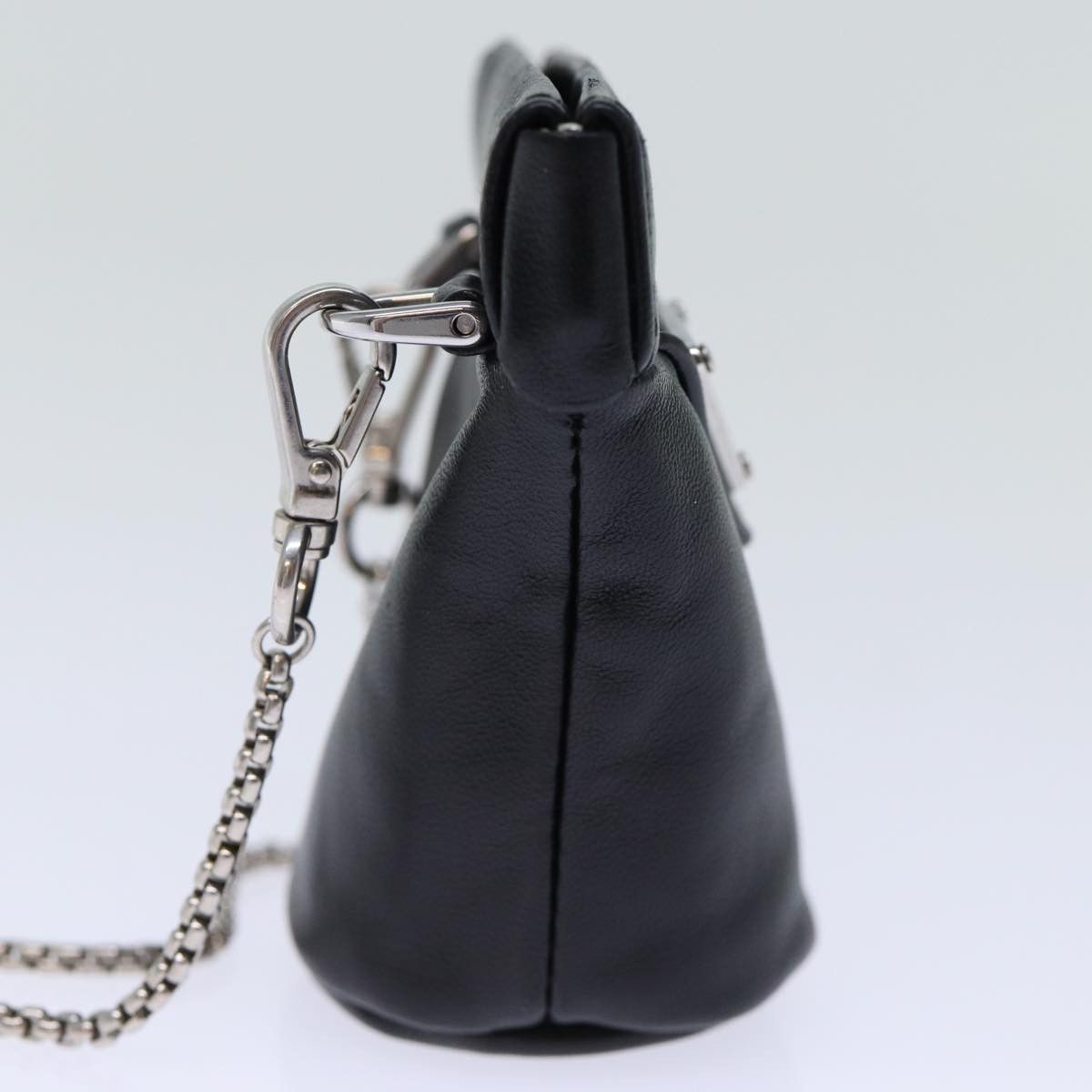 Prada Saffiano Black Leather Shoulder Bag (Pre-Owned) Size ONE SIZE - 10 Thumbnail