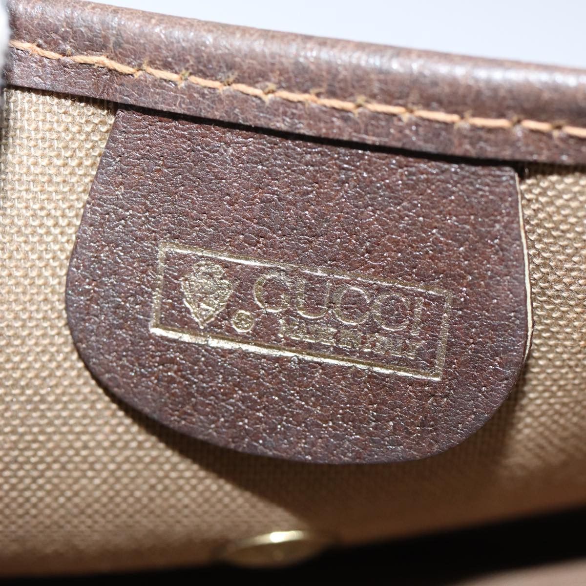 Gucci Sherry Beige Leather Clutch Bag (Pre-Owned) Size ONE SIZE - 7 Thumbnail