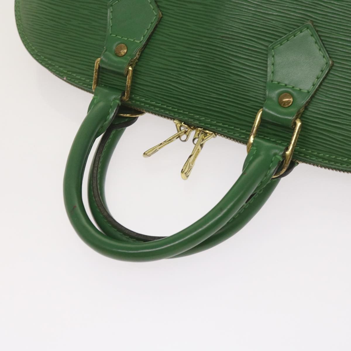 Louis Vuitton Alma Green Leather Handbag (Pre-Owned) Size ONE SIZE - 9 Thumbnail