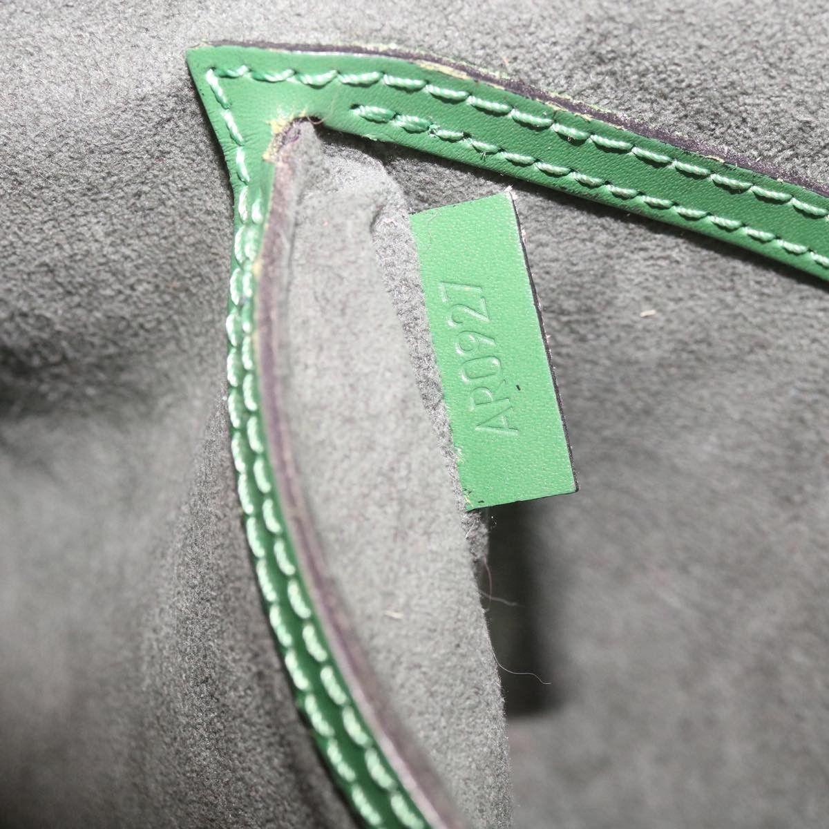 Louis Vuitton Alma Green Leather Handbag (Pre-Owned) Size ONE SIZE - 6 Thumbnail