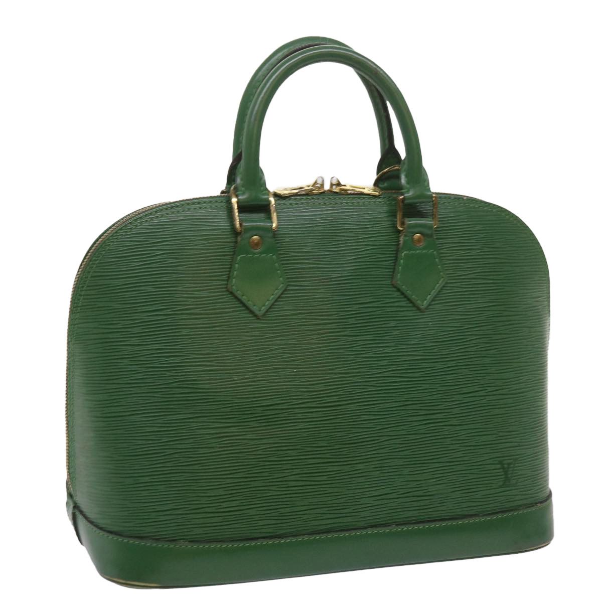 Louis Vuitton Alma Green Leather Handbag (Pre-Owned) Size ONE SIZE - 11 Thumbnail