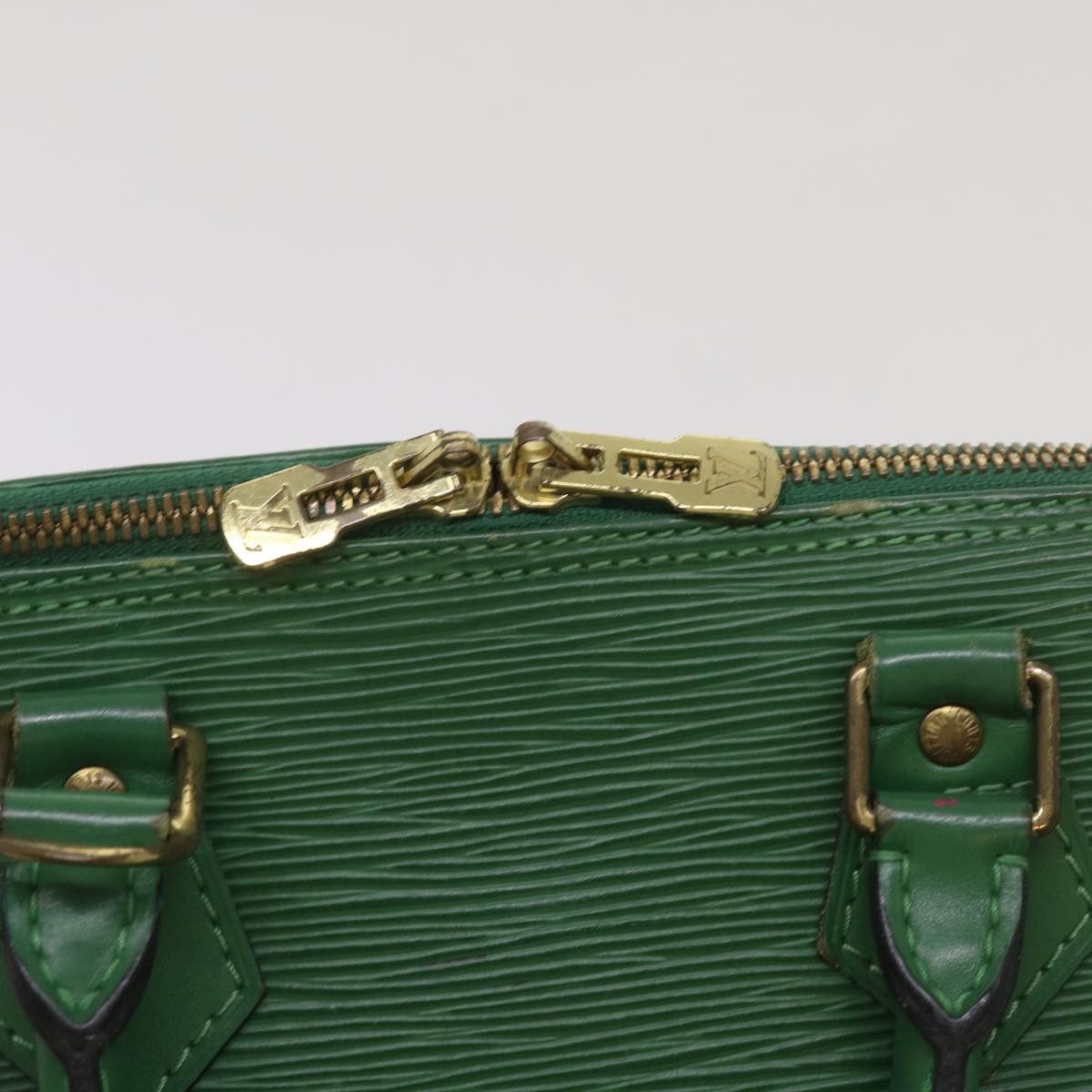 Louis Vuitton Alma Green Leather Handbag (Pre-Owned) Size ONE SIZE - 10 Thumbnail