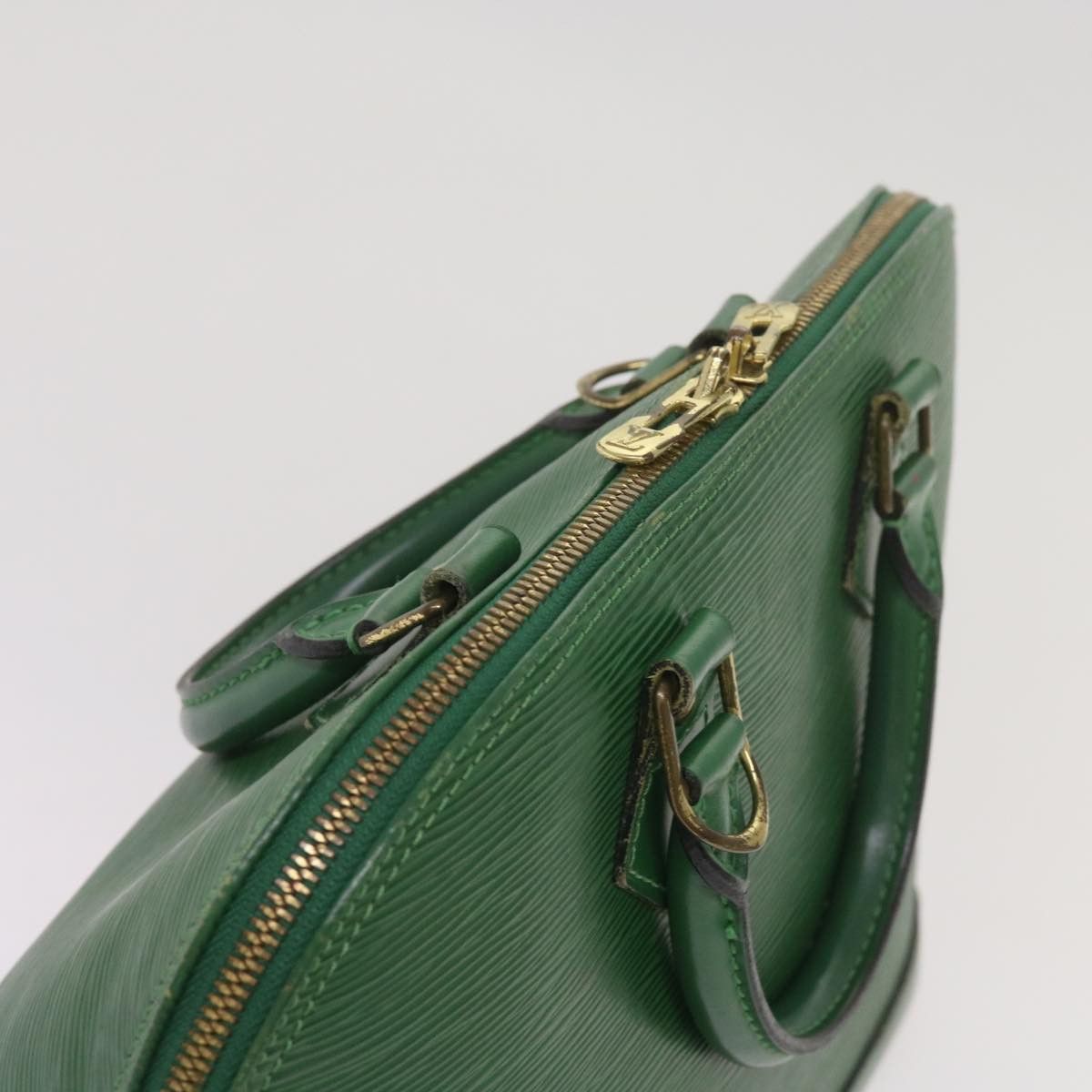 Louis Vuitton Alma Green Leather Handbag (Pre-Owned) Size ONE SIZE - 4 Thumbnail