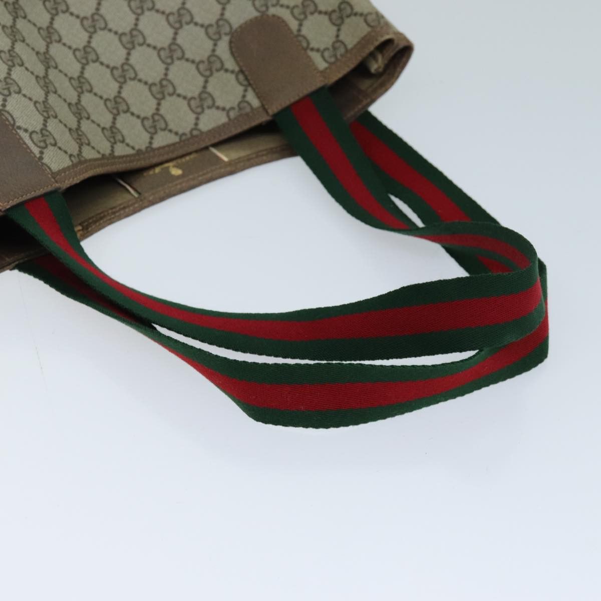 Gucci Sherry Beige Canvas Tote Bag (Pre-Owned) Size ONE SIZE - 4 Thumbnail