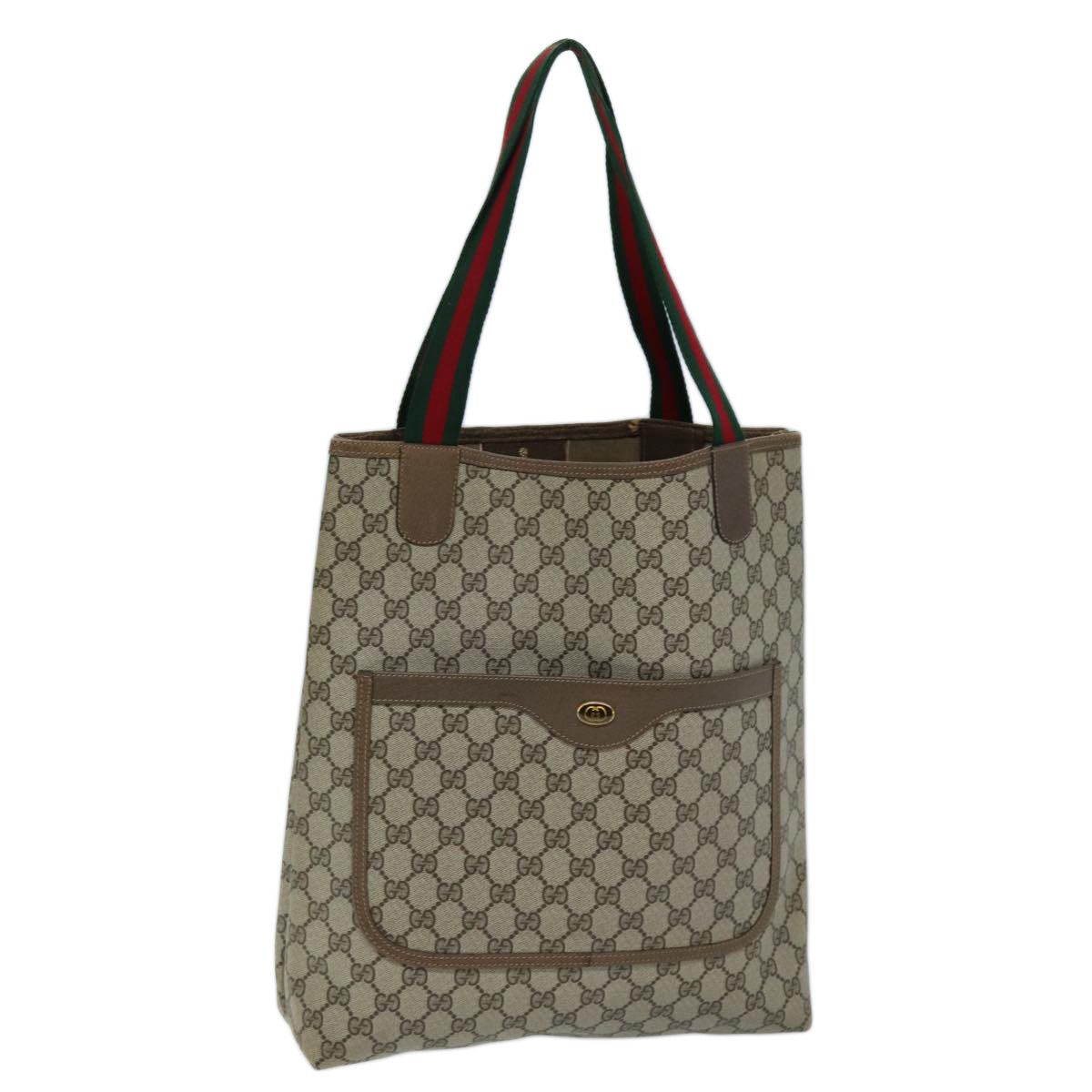 Gucci Sherry Beige Canvas Tote Bag (Pre-Owned) Size ONE SIZE - 10 Thumbnail