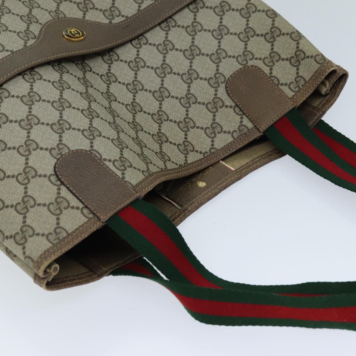 Gucci Sherry Beige Canvas Tote Bag (Pre-Owned) Size ONE SIZE - 13 Thumbnail